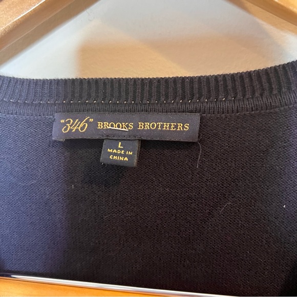 BROOKS BROTHERS | Y2K preppy argyle v-neck knit cardigan sweater - Picture 6 of 8